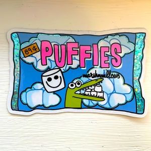 Original art alligator sticker